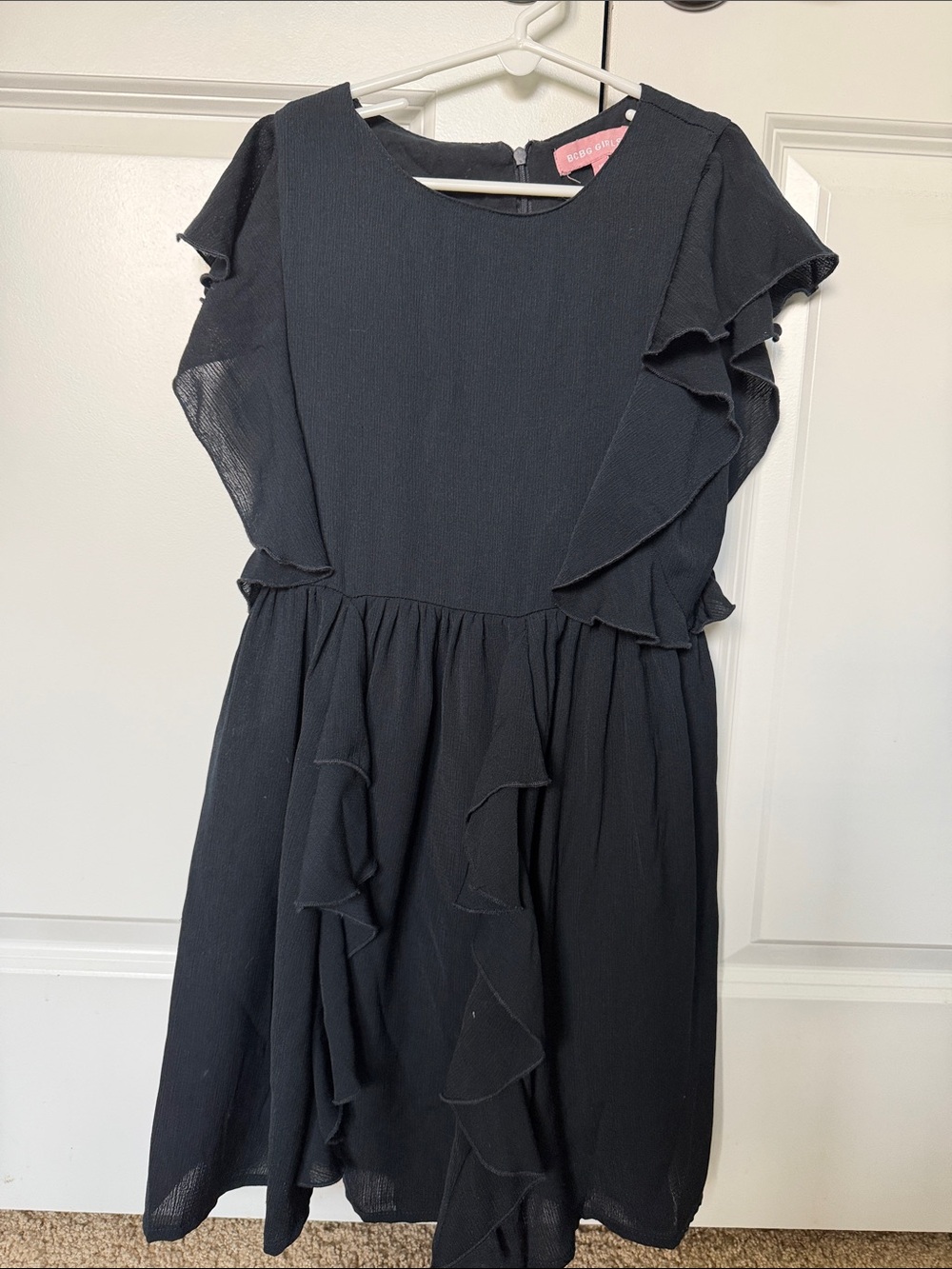 BCBGirls Black Ruffle Party Dress